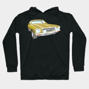 Golden Holden HQ - 70s muscle car Hoodie